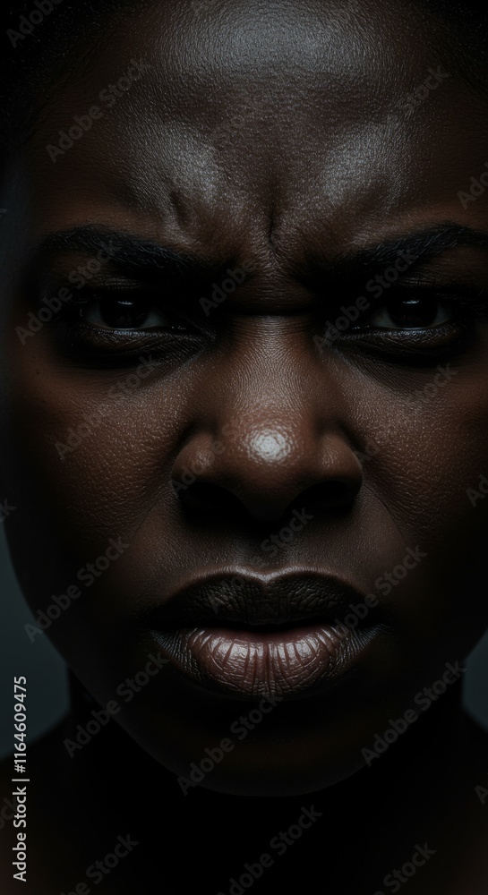 Close up of Black Woman face, Angry Upset Mad Expression, Zoom In, Zoomed Portrait
Close up of Black Woman face, Angry Upset Mad Expression, Zoom In, Zoomed Portrait