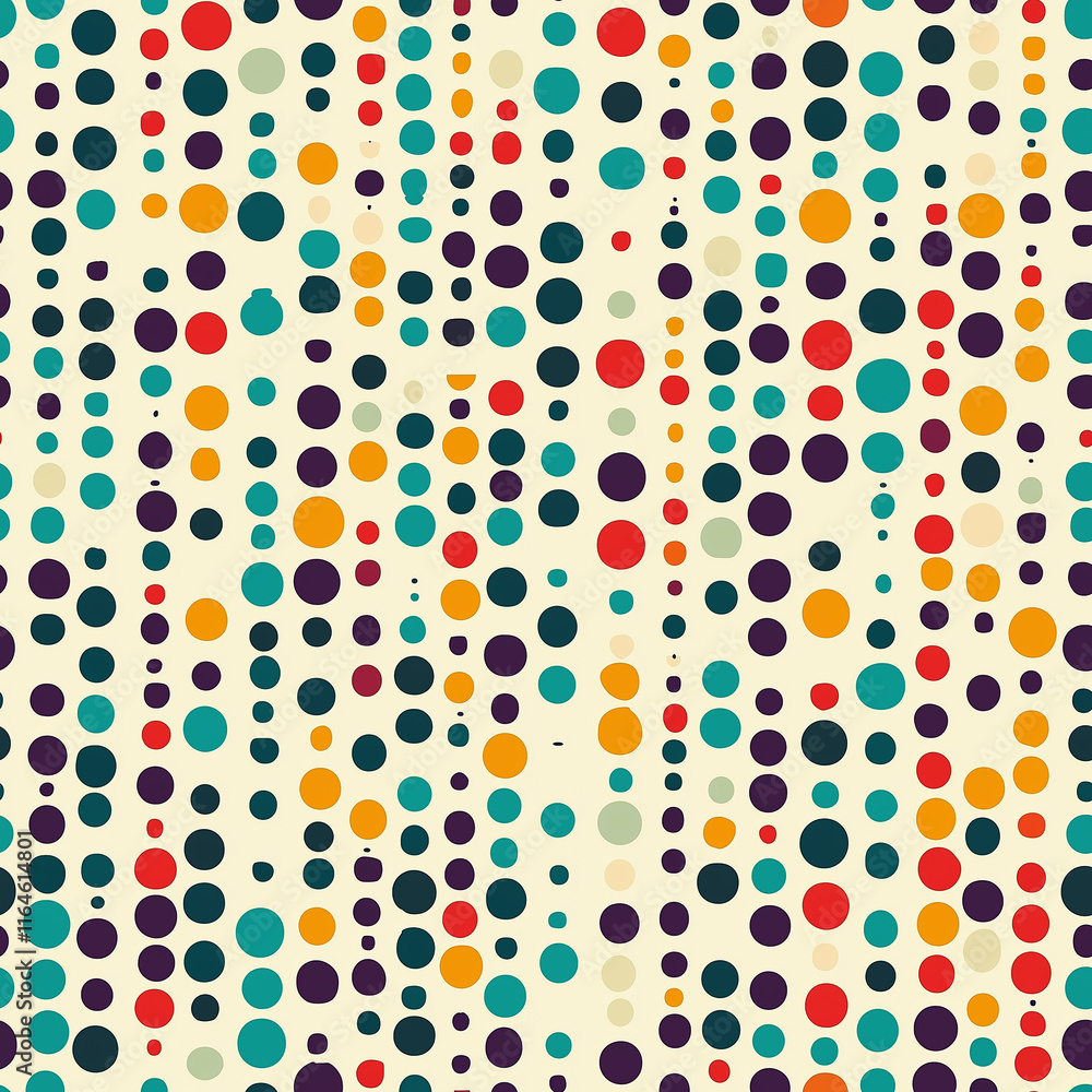 Seamless dot pattern design in a vibrant color palette digital art abstract environment creative perspective Seamless dot pattern design in a vibrant color palette digital art abstract environment creative perspective