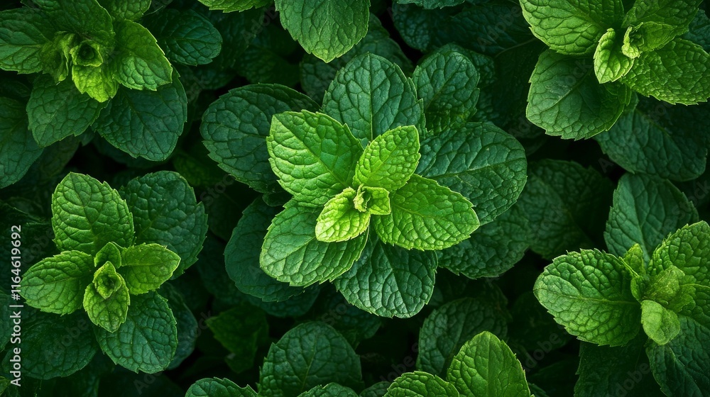 A bunch of green mint leaves. The leaves are green and have a pointy tip. The leaves are close together and are in a bunch A bunch of green mint leaves. The leaves are green and have a pointy tip. The leaves are close together and are in a bunch