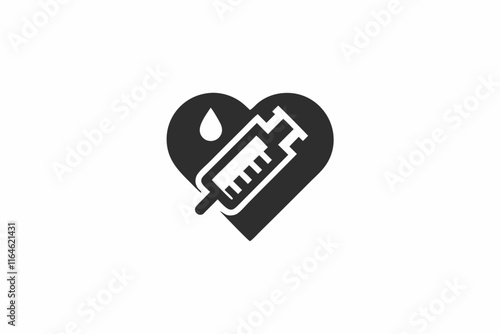 creative medical transfusion icon-concept