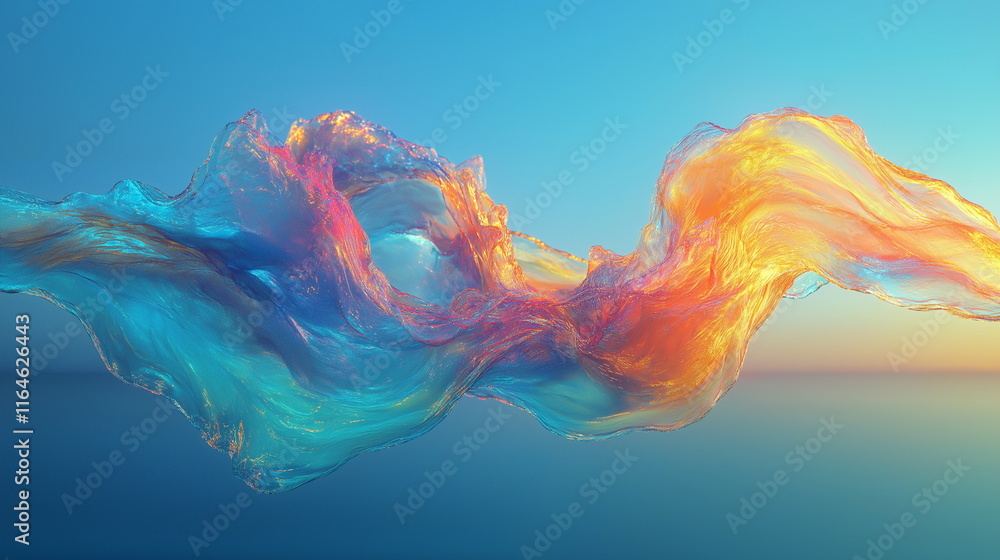 Fototapeta premium An abstract composition of soft pastel shades wher_001