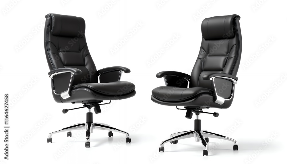 Elegant Black Leather Executive Office Chairs: A Modern Minimalist Design Elegant Black Leather Executive Office Chairs: A Modern Minimalist Design