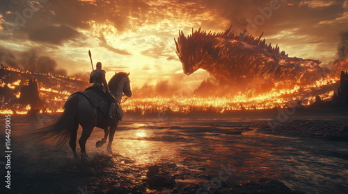 Battle of Ragnarok One riding the eight-legged hor_011