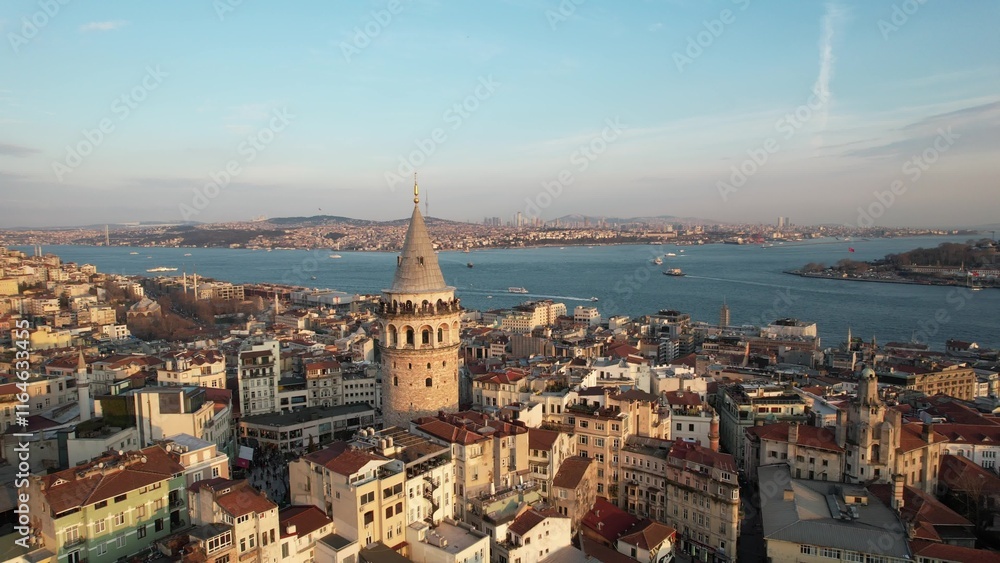 Naklejka premium Galata Tower Istanbul Scenery