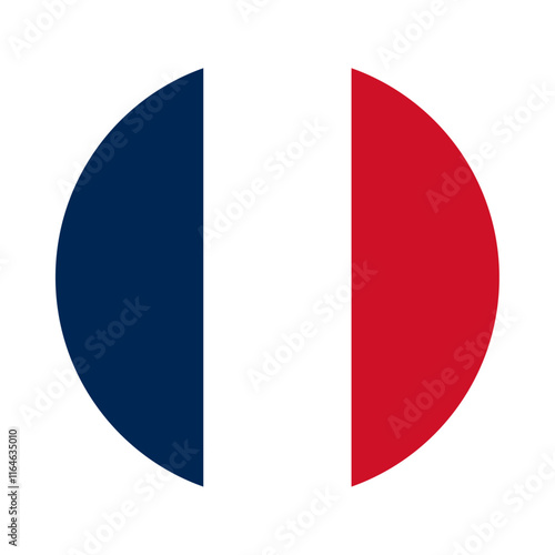 Round France flag icon