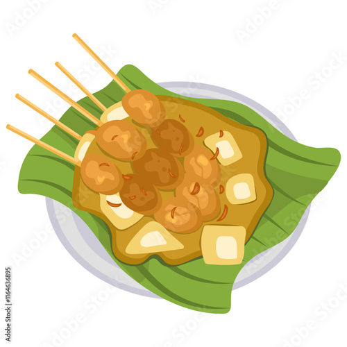Sate Padang Illustration