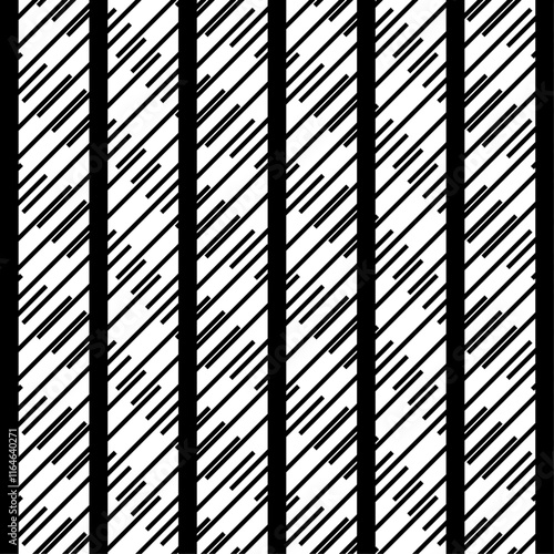 Wallpaper Mural black stripes on white background seamless geometric pattern with lines graphic design for fabric pattern prints wallpaper backdrop wrapping paper vector Torontodigital.ca