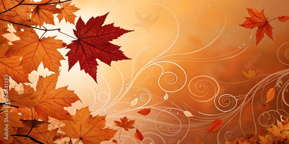 Fototapeta premium Autumn abstract background wallpaper.