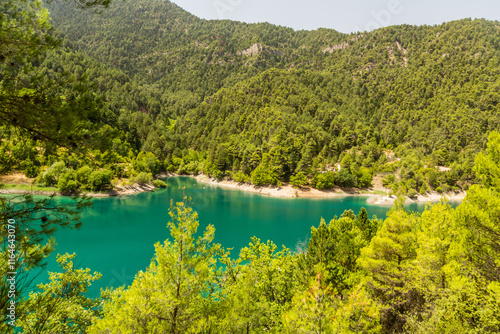 Tsivlou lake on Peloponnese peninsula, Greece photo