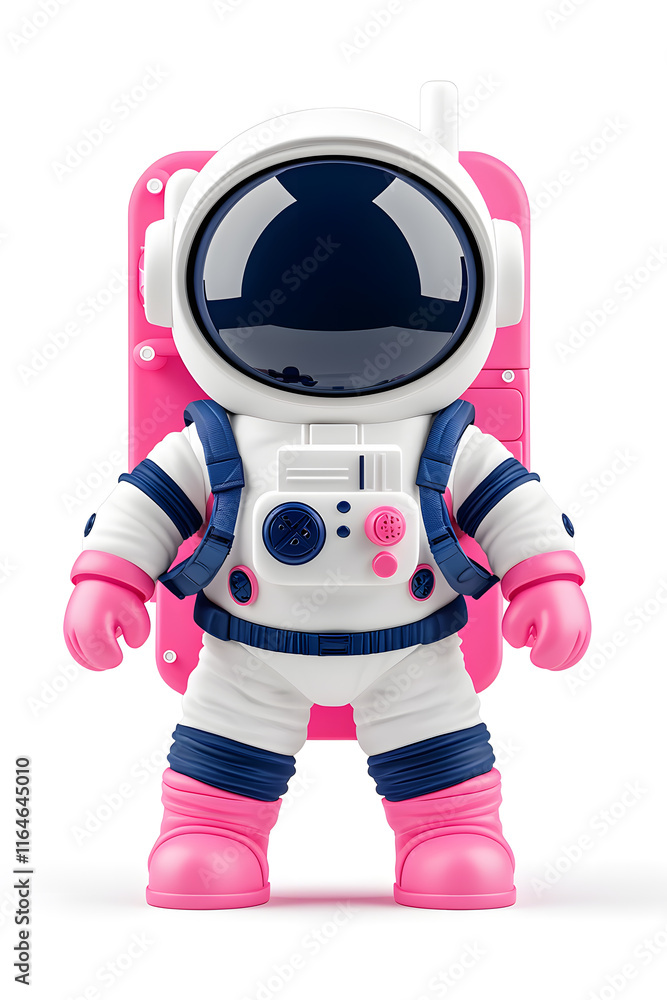 3d Cute little astronaut isolated on white background
3d Cute little astronaut isolated on white background