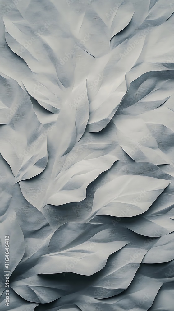 Fototapeta premium abstract folded paper texture with subtle shadow details and light tones