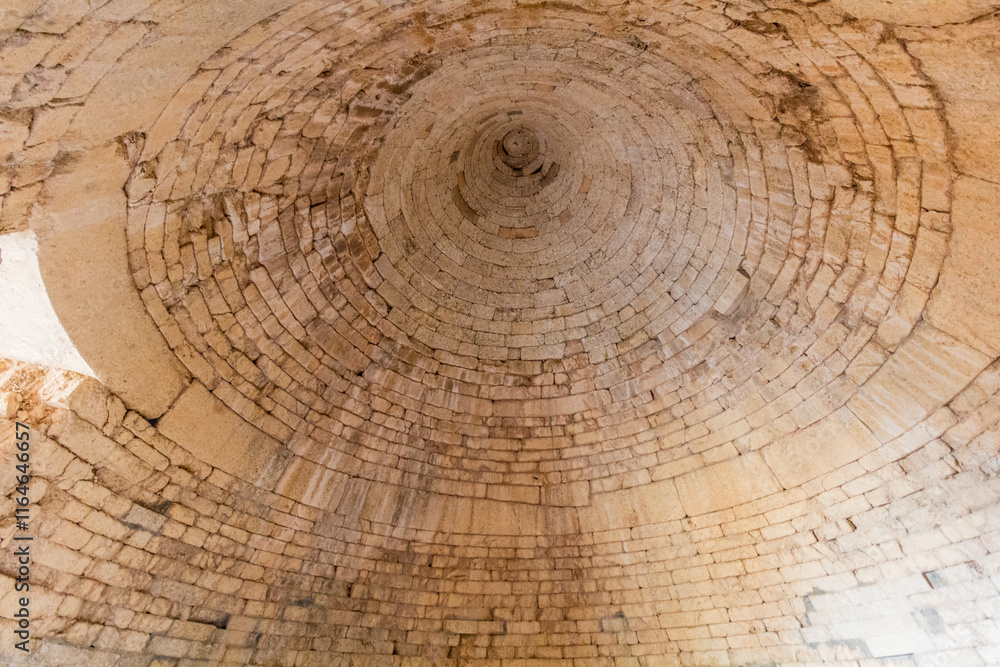 Naklejka premium Vaulted tomb of Clytemnestra in Mycenae on Peloponnese peninsula, Greece