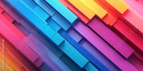 Pride flag colors blended into a modern, minimalist design for corporate LGBTQ inclusivity