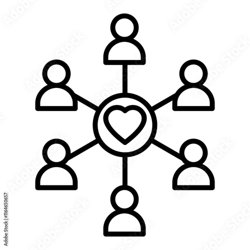 loyalty icon line vector design with trendy style