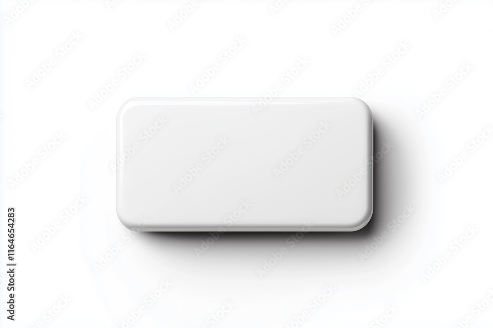 Horizontal business card plain white 3D isolated Horizontal business card plain white 3D isolated