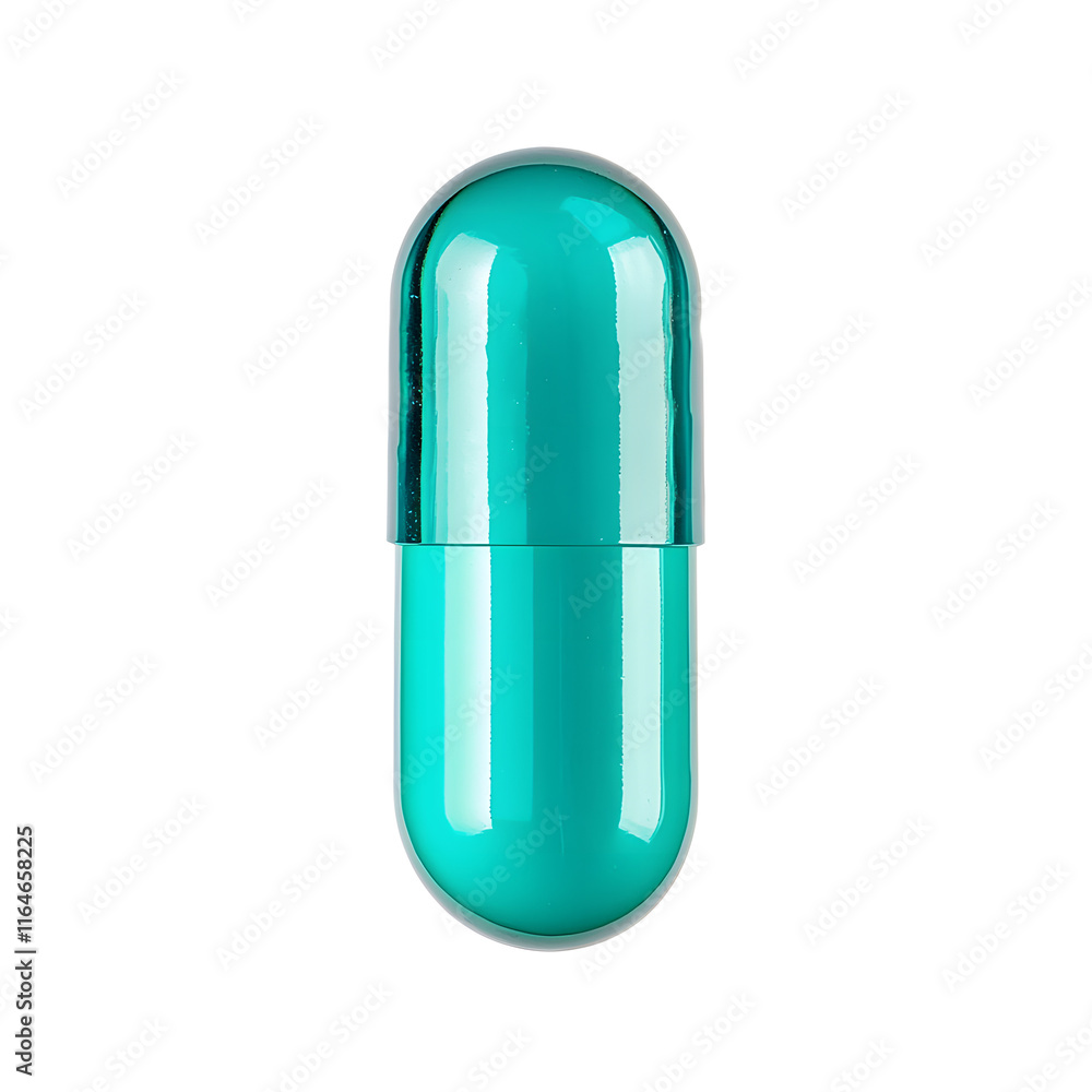 Aqua Pill Capsule isolated on white background Aqua Pill Capsule isolated on white background
