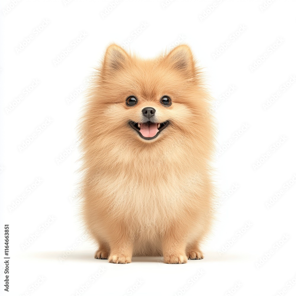 Adorable fluffy Pomeranian dog with a cheerful expression, perfect for pet lovers and animal photography enthusiasts. Adorable fluffy Pomeranian dog with a cheerful expression, perfect for pet lovers and animal photography enthusiasts.