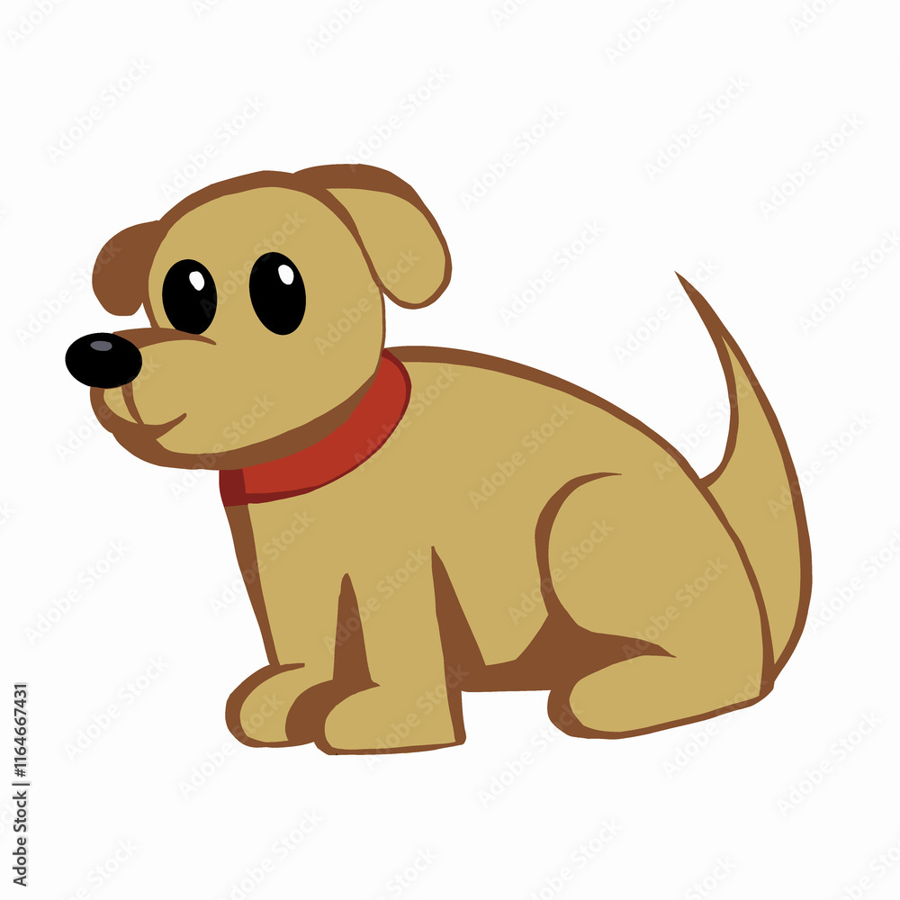 Fototapeta premium Cute happy dog