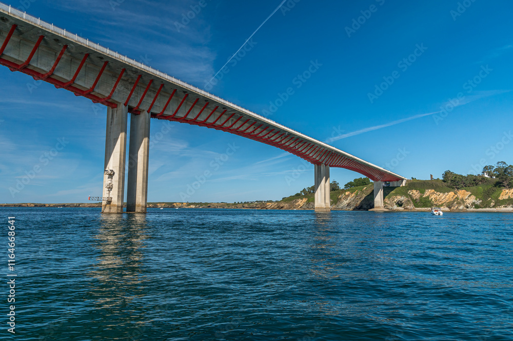 Bridge of the Saints (Puente de los Santos) which connects Asturias with Galicia in northern Spain Bridge of the Saints (Puente de los Santos) which connects Asturias with Galicia in northern Spain