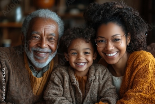  Multigenerational family celebrating love and togetherness in cozy atmosphere AI generated