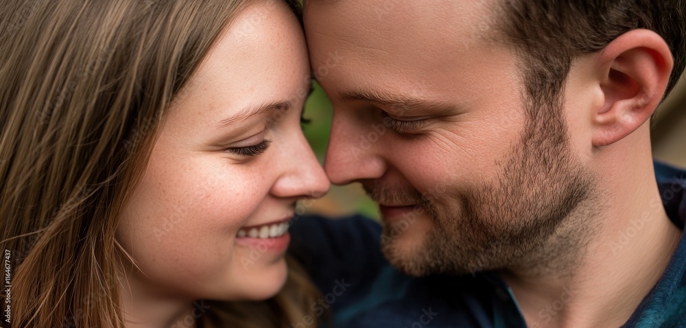 Loving couple embracing in springtime, capturing joy and connection Loving couple embracing in springtime, capturing joy and connection