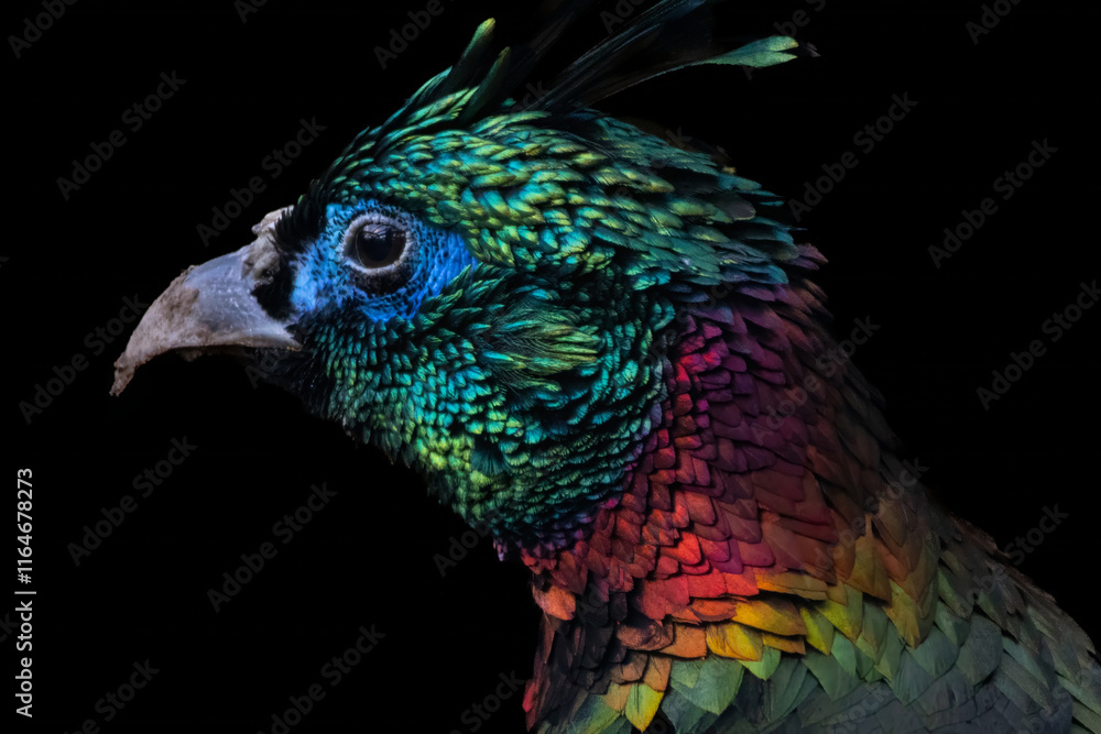 Obraz premium A Close up of a beautiful Himalayan Monal