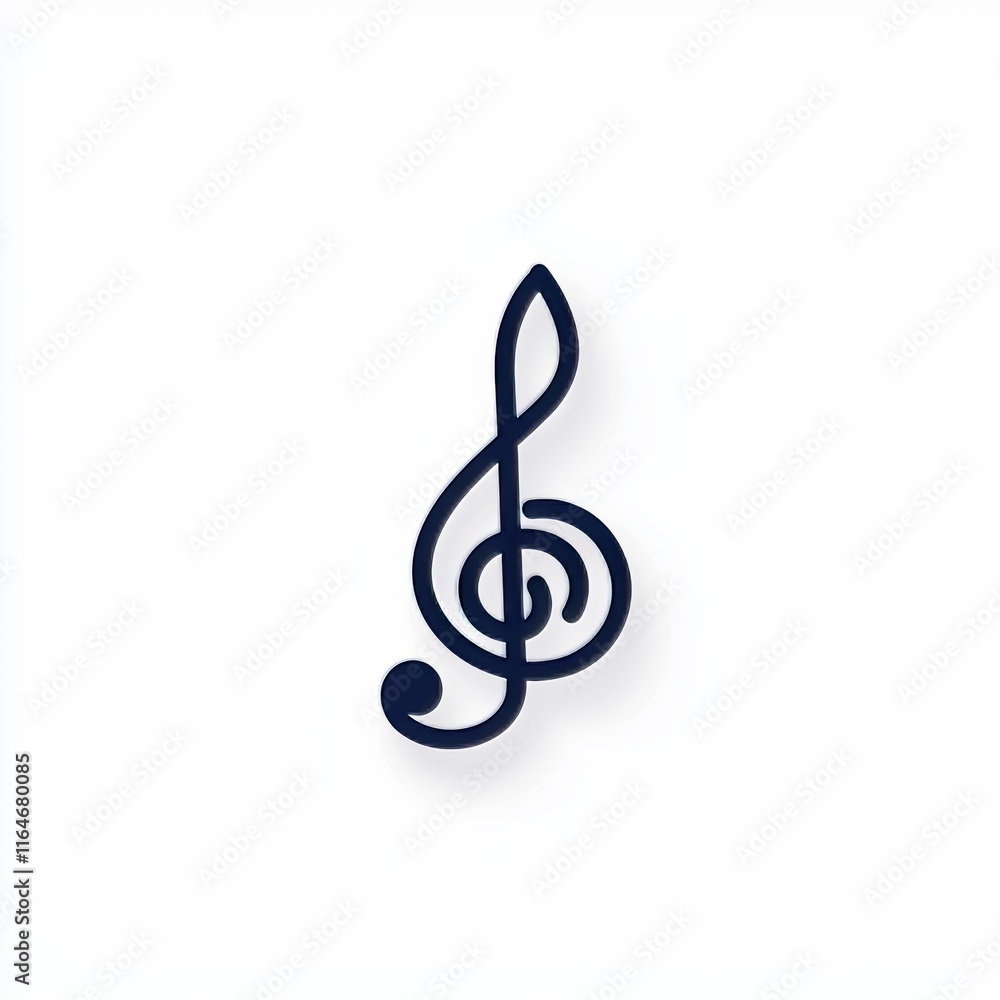 Trendy flat-style sheet music icon isolated on a grey background. Note symbol perfect for your website design, logo, app, or UI. Modern illustration. Trendy flat-style sheet music icon isolated on a grey background. Note symbol perfect for your website design, logo, app, or UI. Modern illustration.