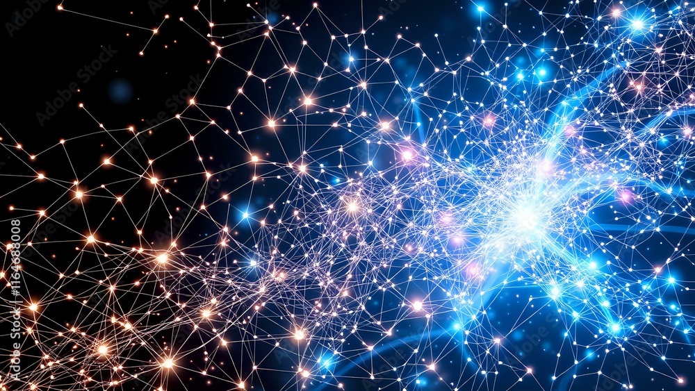 Mesmerizing Fireworks Night Sky - Blue & White Explosion Mesmerizing Fireworks Night Sky - Blue & White Explosion