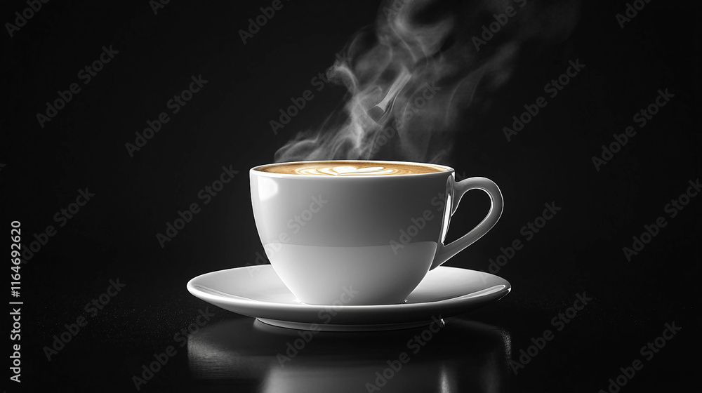 cup of coffee on table cup of coffee on table
