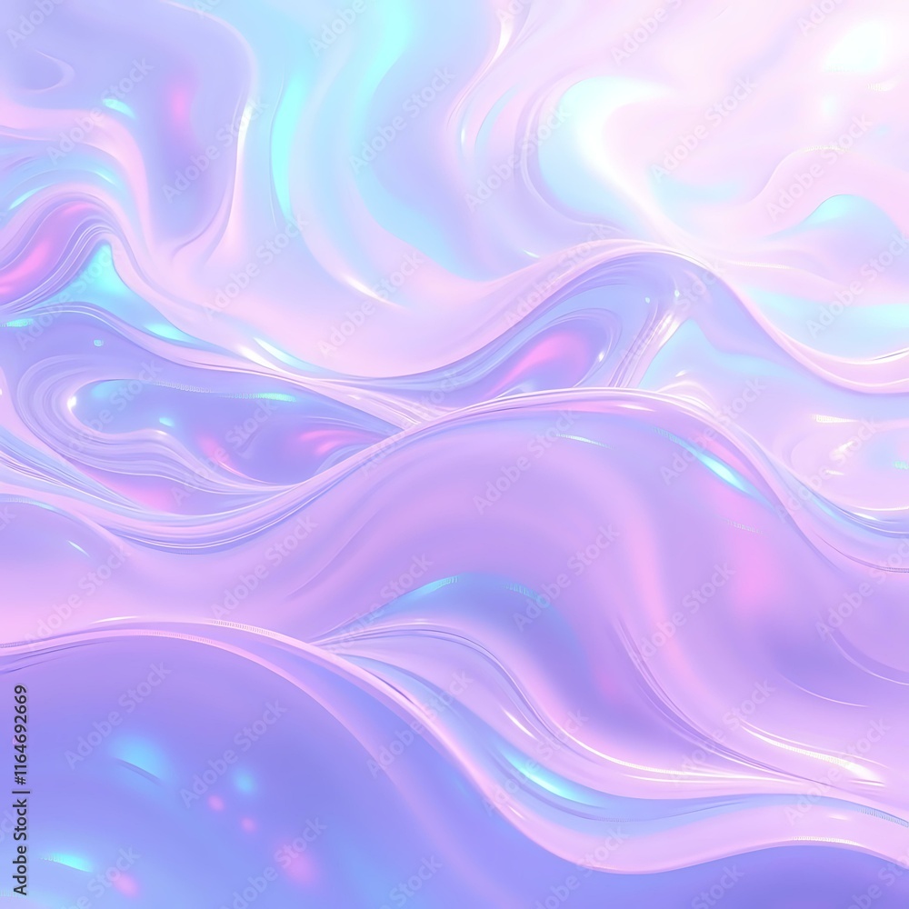Vibrant Swirls: Abstract Holographic Pattern in Pink, Purple, and Blue Vibrant Swirls: Abstract Holographic Pattern in Pink, Purple, and Blue