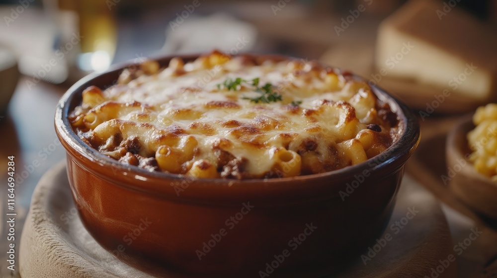 Make this one-pot Chili Mac & Cheese for a hearty and cozy dinner. This American-Mexican cuisine consists of a casserole bake with macaroni, cheese, beans, and meat. Make this one-pot Chili Mac & Cheese for a hearty and cozy dinner. This American-Mexican cuisine consists of a casserole bake with macaroni, cheese, beans, and meat.