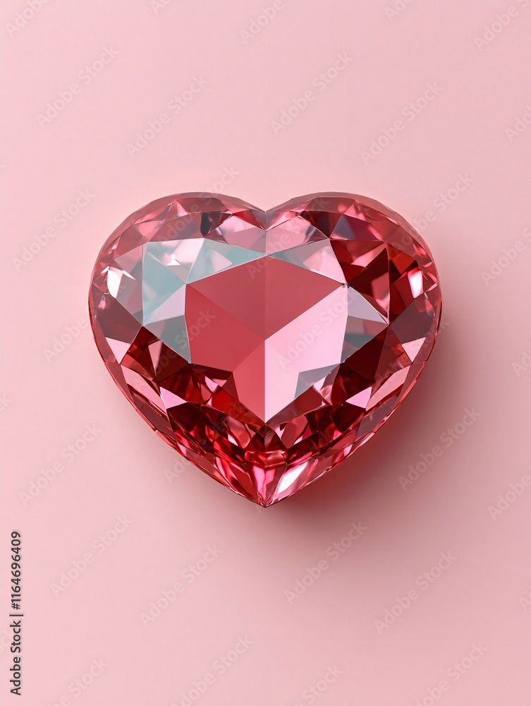 Valentine's Day Sparkling Pink Heart Gemstone Love Romance Luxury Jewelry Valentine's Day Sparkling Pink Heart Gemstone Love Romance Luxury Jewelry