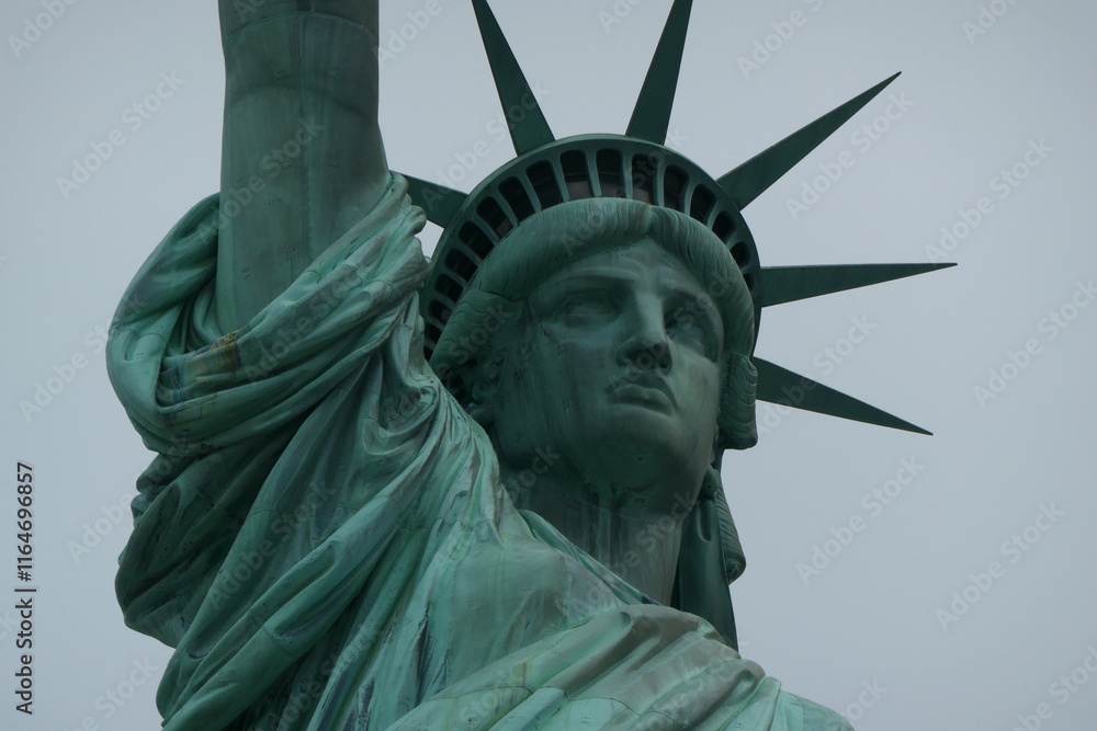 Fototapeta premium Lady Liberty overlooking Her country