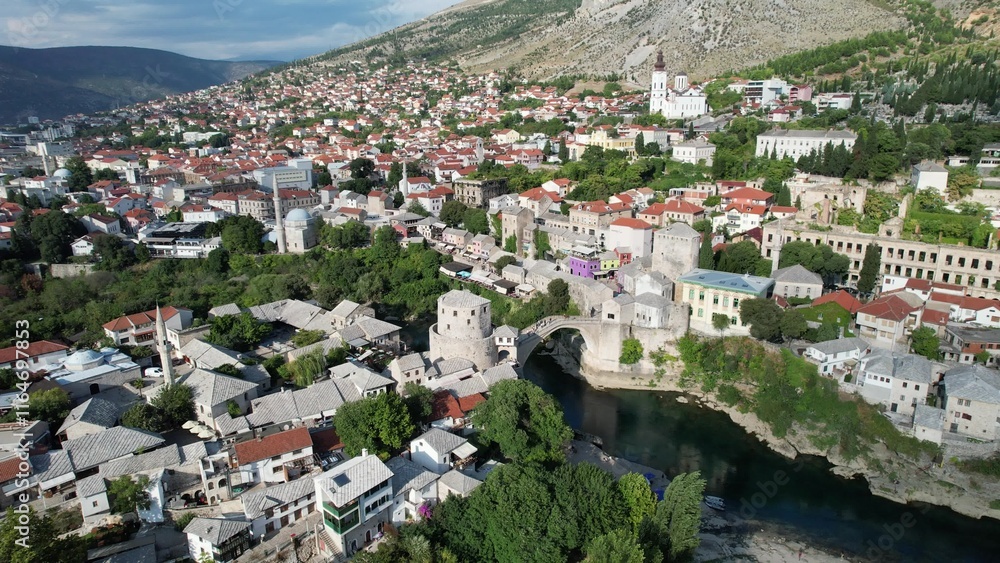 Naklejka premium Stari Most Urban