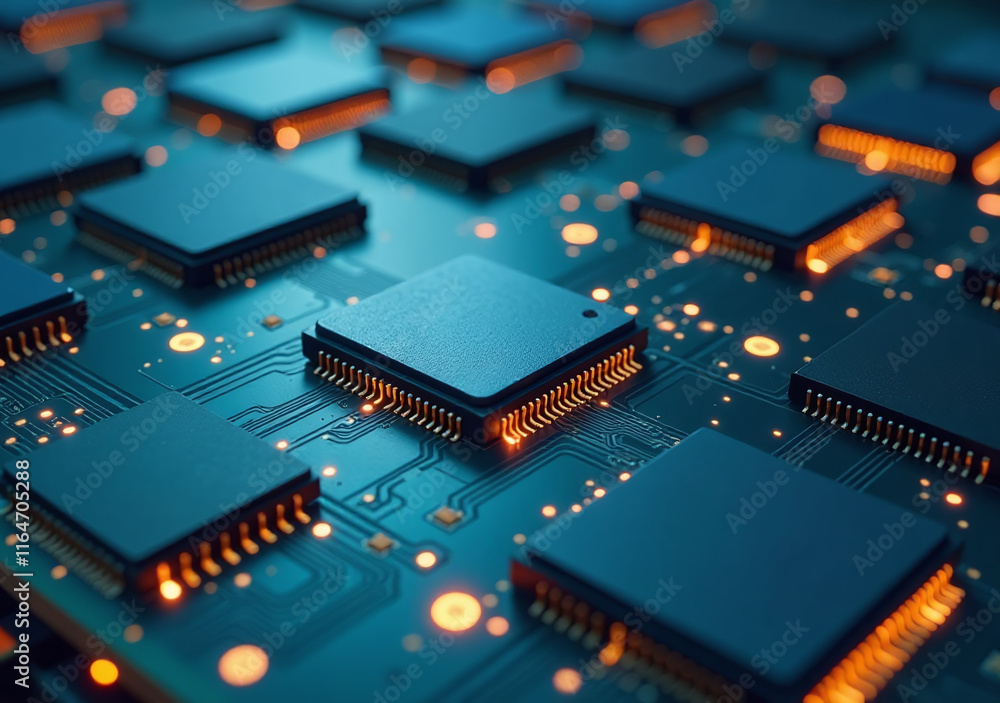 computer chips manufactured conveyor lines advanced processing