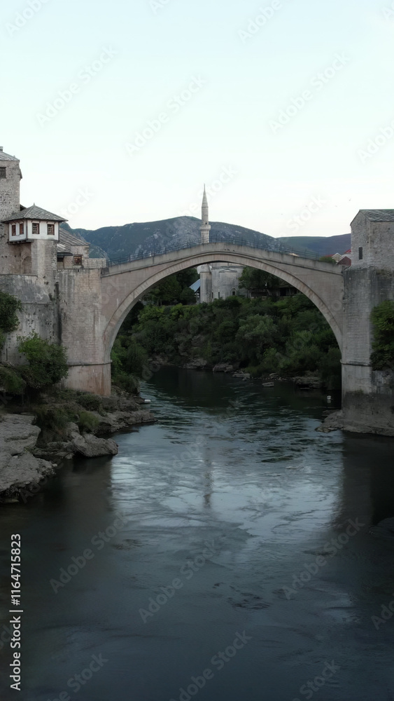 Fototapeta premium Aerial Stari Most