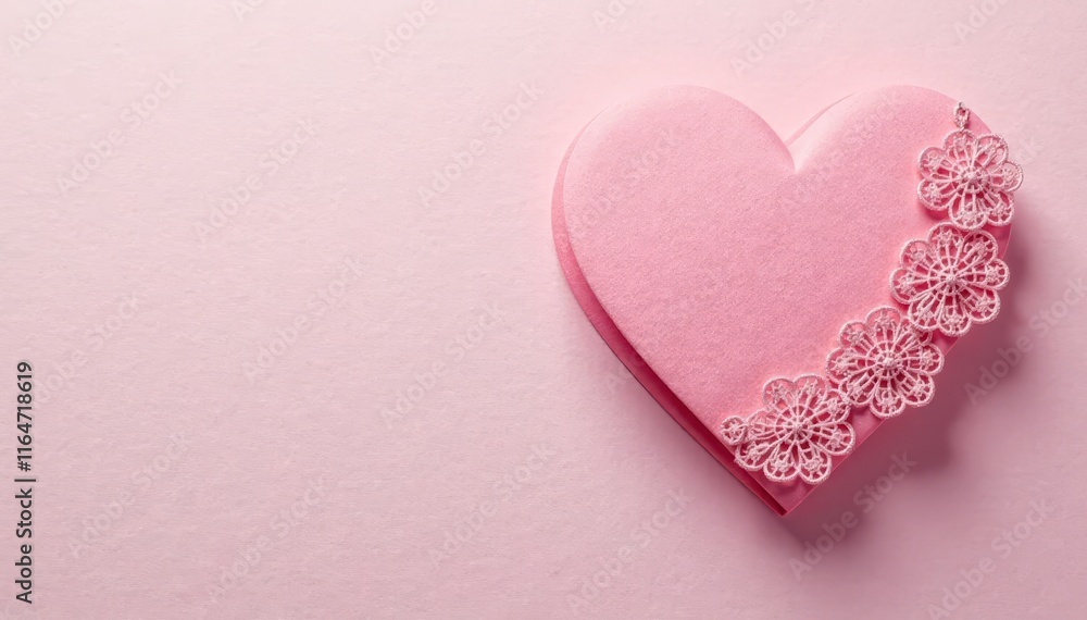 Floral heart shape envelope with soft pink hue and delicate lace trim, pink, hearts, stationery Floral heart shape envelope with soft pink hue and delicate lace trim, pink, hearts, stationery
