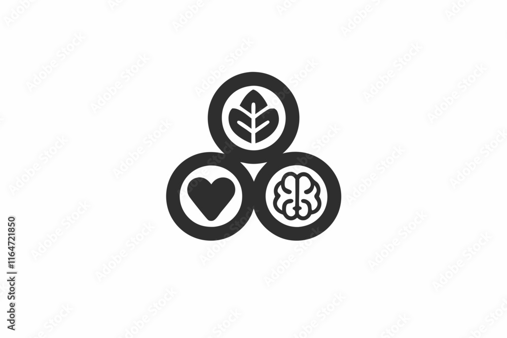 creative medical holistic medicine icon concept creative medical holistic medicine icon concept