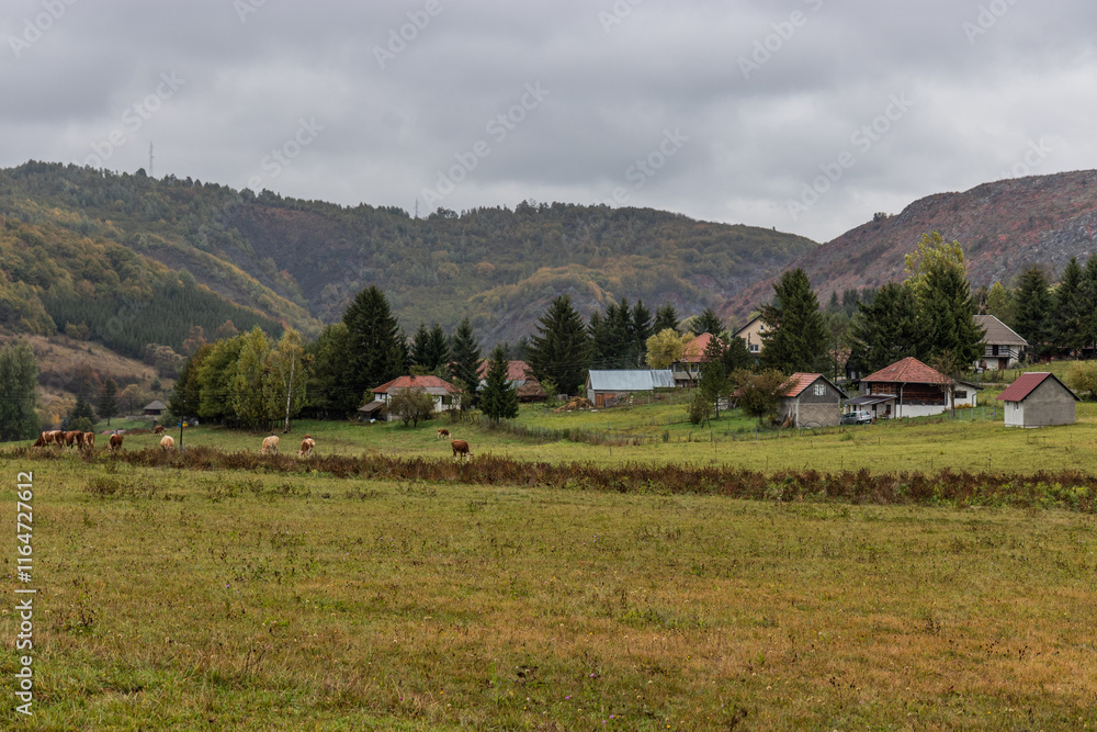Rural landscape near Sjenica town, Serbia Rural landscape near Sjenica town, Serbia