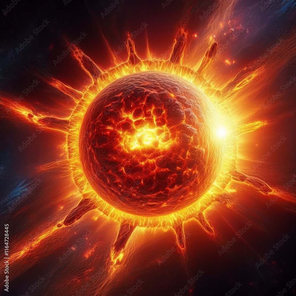 Fototapeta premium Sun in space