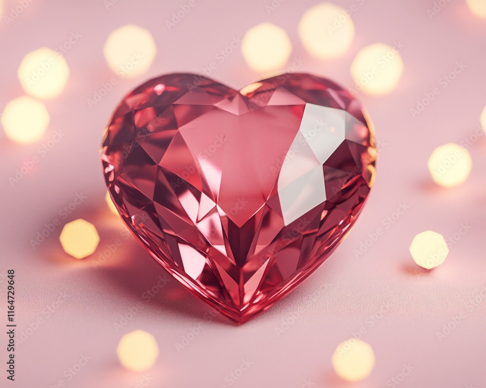 Valentine's Day Sparkling Pink Heart Gem Love Romance Valentine s Day Valentine's Day Sparkling Pink Heart Gem Love Romance Valentine s Day