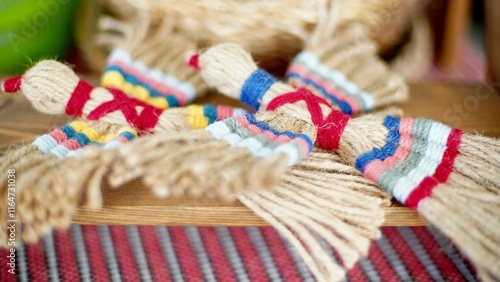 traditional Ukrainian talismans birds at the fair photo