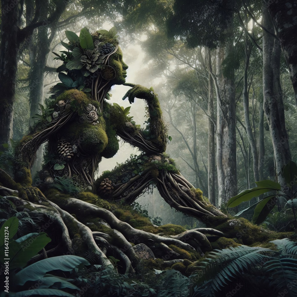 An extraordinary illustration on the theme of humans and the environment
An extraordinary illustration on the theme of humans and the environment