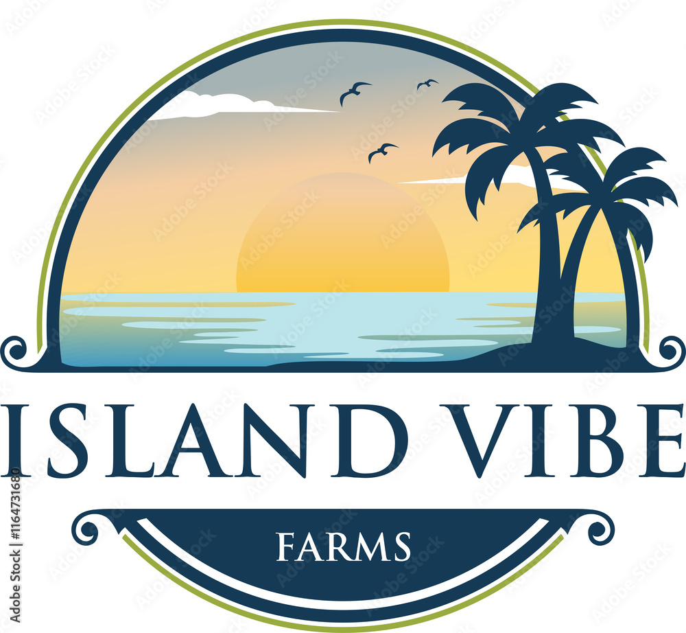 Fototapeta premium Island vibe Design concept