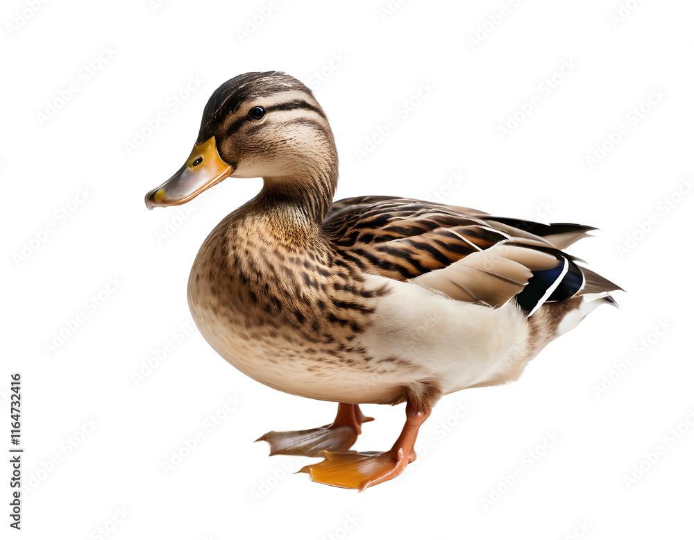 Beautiful Mallard Duck Isolated on Transparent Background Beautiful Mallard Duck Isolated on Transparent Background
