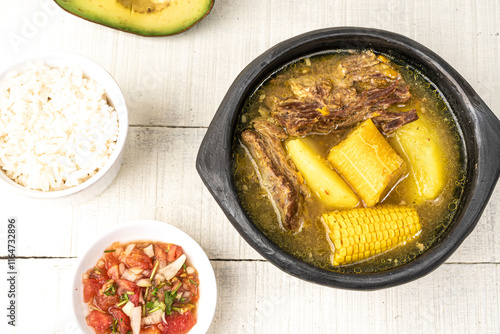 Sancocho soup typical Colombian food photo