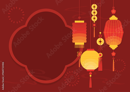 Traditional Chinese Lantern Set for Festivals and Decorations