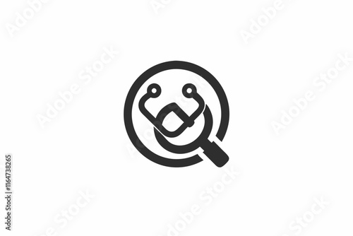 creative medical diagnosis icon concept