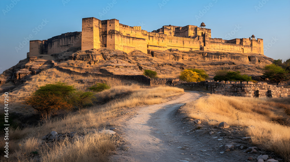 Majestic Hilltop Fort: A Timeless Beacon of Strength and Resilience