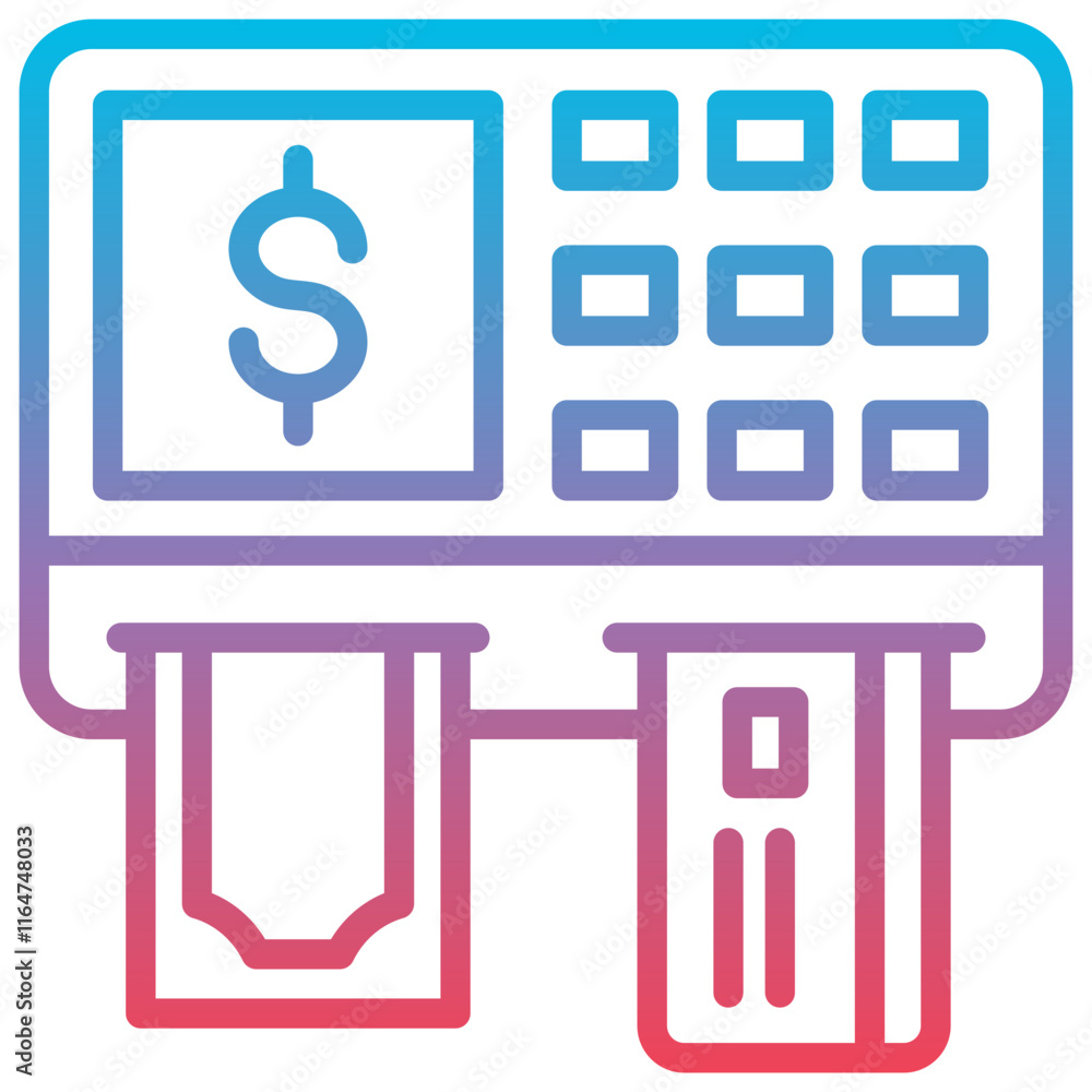 Atm Machine Icon Atm Machine Icon